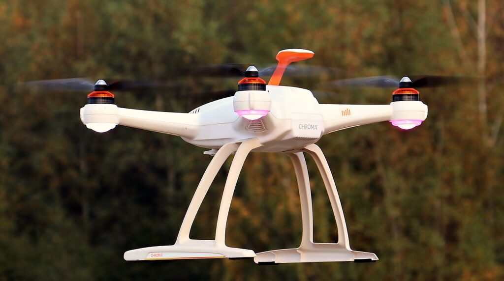drone en el aire